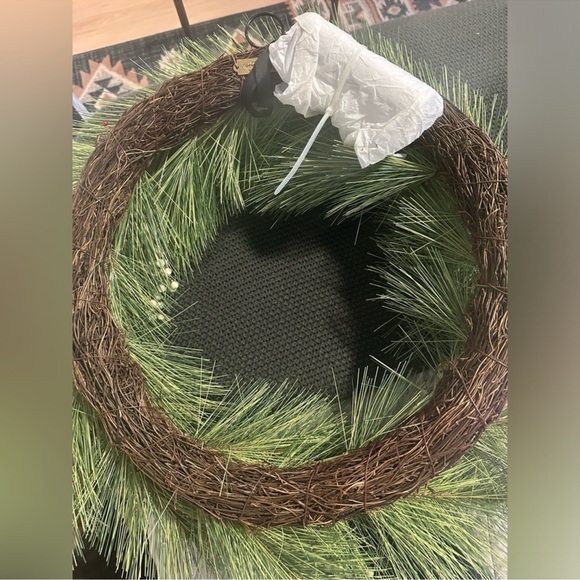 Hearth & Hand with Magnolia Target Christmas Pine Needle Berry Wreath - Picture 4 of 5